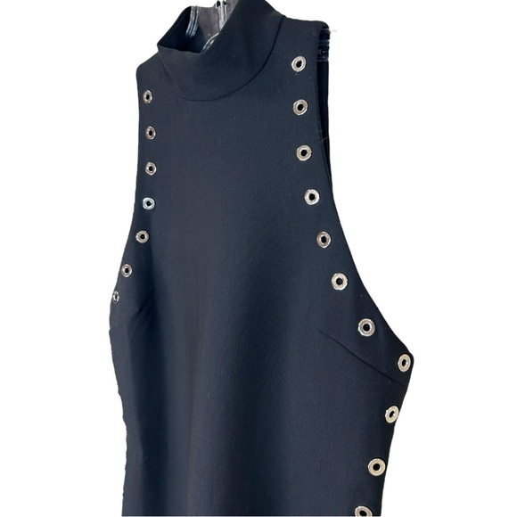 Cinq a Sept - NWT, Women’s ‘Ava’ Dress, Grommet Details, Mini - Black, Size 00 - Picture 11 of 15